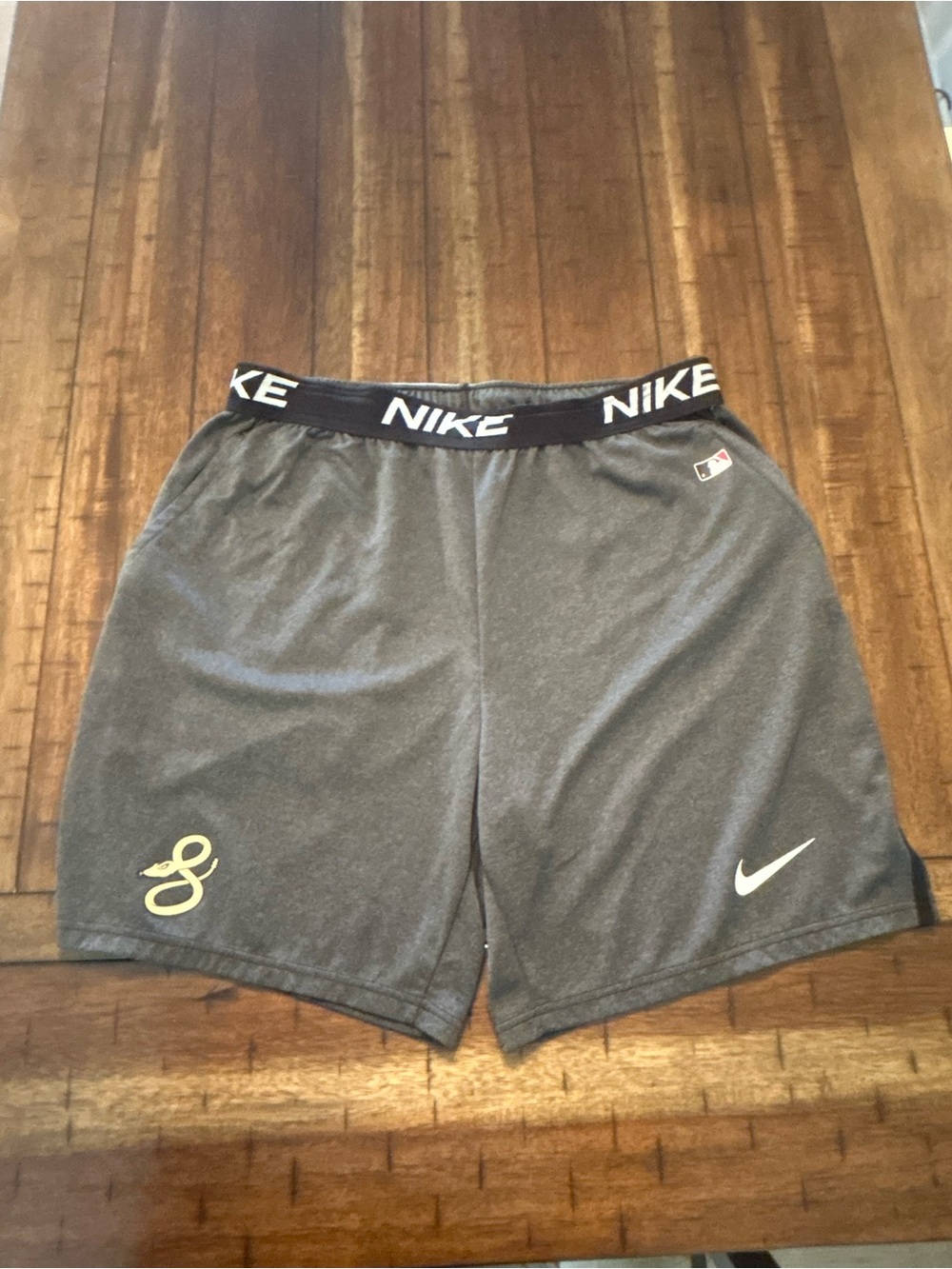 Nike Dri-FIT MLB Arizona Diamondbacks Snake Logo Athletic Shorts XL Gray